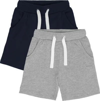 Produktbild von Minymo MIBoys 2er-Pack Jungen Shorts Sweat-Shorts kurze Hose Baumwollmischung Regular Fit