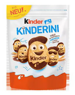 Obrázek produktu pro kinder Kinderini křupavé sušenky s čokoládou a mlékem 250g