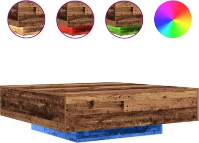 Obrázek produktu pro vidaXL Konferenční stolek z regenerovaného dřeva 100 x 100 x 31 cm materiál na bázi dřeva