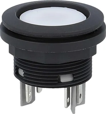Obrázok produktu pre Georg Schlegel Svietiace tlačidlo, 1Ö + 1S podsvietené, okrúhle, SHORTRON plochý konektor 2,8 mm x 0,8 mm – 1 kus