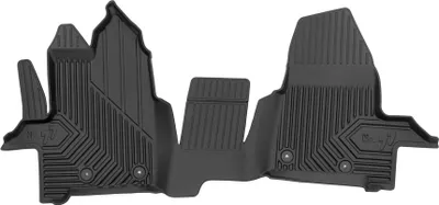 Image de Tapis de Sol de Voiture pour Ford Transit Custom I 2012-2023 3places TPE Noir 1x