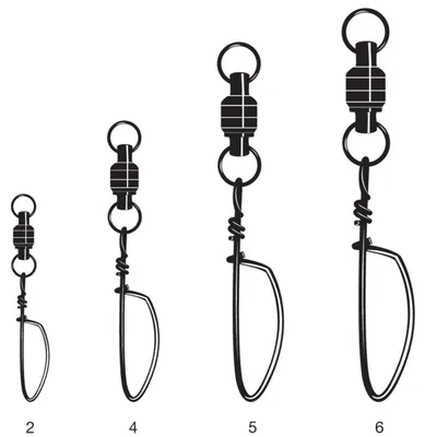 Produktbild von VMC 3261 Stainless Rolling Swivel with Snap - Angelwirbel, Größe / Tragkraft / Packungsinhalt:Gr. 5 / 260lbs / 2 Stück