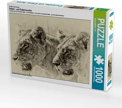 Produktbild von Calvendo Ein Motiv aus dem Kalender Safari - auf Katzensuche 1000 Teile Puzzle quer 640x480mm, Michel  /CH Susan; 7289026
