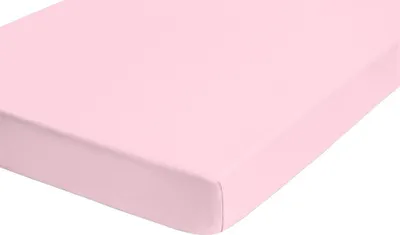 Produktbild von Biberna Jersey Elasthan Spannbettlaken Spannbetttuch 90x190 cm - 100x220 cm Rose
