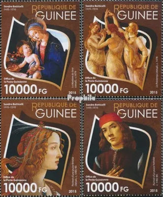 Produktbild von Briefmarken Guinea 2015 Mi 11483-11486 (kompl. Ausgabe) postfrisch Sandro Botticelli