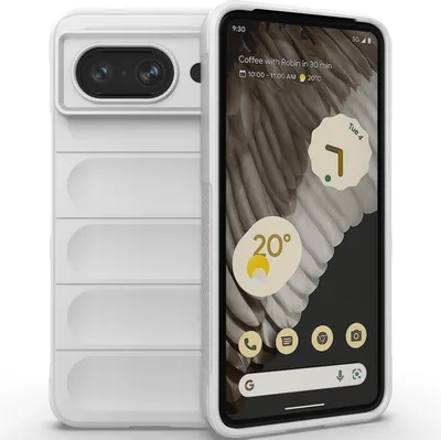 Immagine prodotto di Custodia per Google Pixel 8 Custodia protettiva in silicone TPU morbido antiurto Bianco
