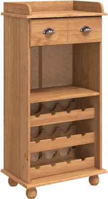 Obrázek produktu pro vidaXL Skříňka na víno ASKIM, medový vosk, 57 x 37 x 114 cm