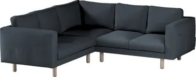 Produktbild von Dekoria Bezug für Norsborg 4-Sitzer Ecksofa, Dunkelblau, Norsborg 4-Sitzer Ecksofabezug