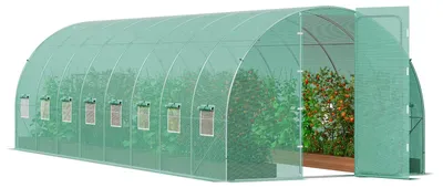 Obrázok produktu pre Tunelová konštrukcia – skleník – tunel na pestovanie – záhradná priemerka – rozmer 8,5 x 3 x 2,3 metra – pozinkovaná oceľová konštrukcia