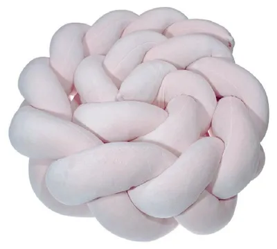 Immagine prodotto di LuMali Paracolpi per lettino rosa 210x18x12 cm, protezione per i bordi del lettino, paracolpi intrecciato, bordature per lettino OEKO-TEX