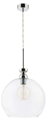 Productafbeelding van Hanglamp VIX, chroom, 1xE27, 40W, glas, afmetingen: 80x30x30 cm, IP20, merk: Jupiter