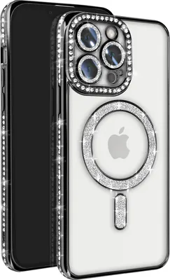 Produktbild von Avizar, Diamant Case für iPhone 13 Pro MagSafe Strassrand, Schwarz