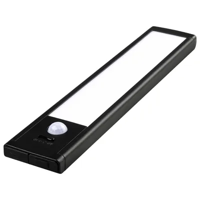 Produktbild von MasterLED LED-Unterbauleuchte 20 cm mit PIR-Sensor, Akku, USB-C, dimmbar, schwarz