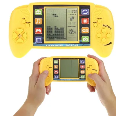 Obrázok produktu pre Žltá elektronická arkádová hra na konzolu