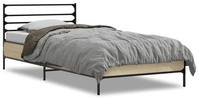 Immagine prodotto di vidaXL Struttura letto rovere Sonoma 100x200 cm in legno e metallo