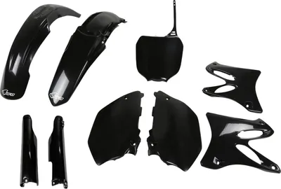 Produktbild von Verkleidungskit UFO PLAST 9-teilig Verkleidungssatz Kunststoff mit Gabelschutz für Yamaha YZ WR 125 / 250 ccm Bj. 2005, Farbe:schwarz