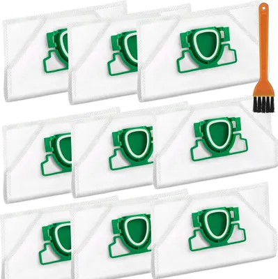 Produktbild von Staubsaugerbeutel kompatibel mit Vorwerk Kobold VK200 FP200, 5 lagig Microvlies Staubbeutel, Premuim Beutel geeignet für Vorwerk Kobold VK 200 FP 200 (mit 1 Bürste)