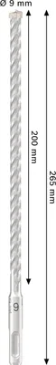 Produktbild von PRO SDS plus-5X Hammerbohrer, 9 x 200 x 265 mm