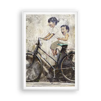 Produktbild von Gerahmtes Poster - Weißer Rahmen - Graffiti modern - 70x100 cm - Wand Bild - Wanddeko - Wandbilder - Kunstposter - Wandposter - Bilderrahmen - Bilder - Kunstdruck - Wandbild - P2WPA70x100-3617