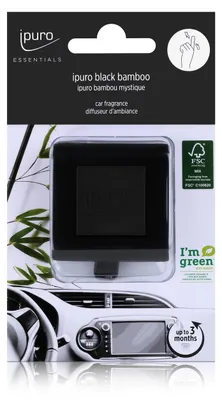 Produktbild von Essentials by Ipuro Car Line Autoduft black bamboo - Herb-frisch (1er Pack)
