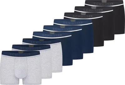 Produktbild von Schiesser 9er Pack 95/5 Baumwolle Retro Short / Pant Sportlicher Logo-Webgummibund für optimalen Sitz, Bequeme Beinausschnitte ohne störende Nähte, Elastische Qualität für hohen Tragekomfort
