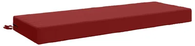 Imagen del producto de Cojín para asiento SOEST, 100% poliéster, color burdeos, 120 x 40 x 10 cm