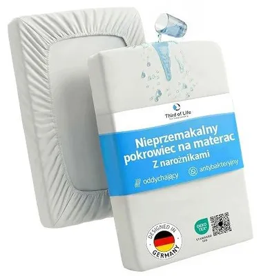Zdjęcie produktu dla Ochraniacz na materac 80X200 wodoodporny oddychający antyalergiczny