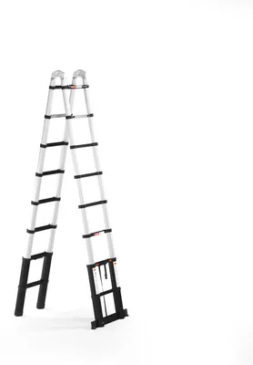 Immagine prodotto di Scala telescopica - Altezza 5 metri - Alluminio - Nera - Scala pieghevole
