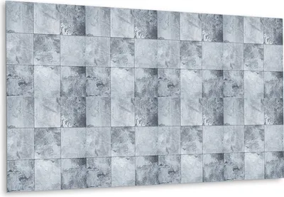 Produktbild von Vinyl-Fliesen – Aufkleber Sticker für Küche und Bad PVC Fliesen, Stein-Patchwork - 100 cm x 50 cm