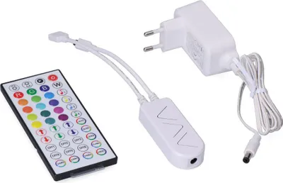 Obrázek produktu pro Ovladač + řídicí jednotka + transformátor pro RGB LED pásku 31933