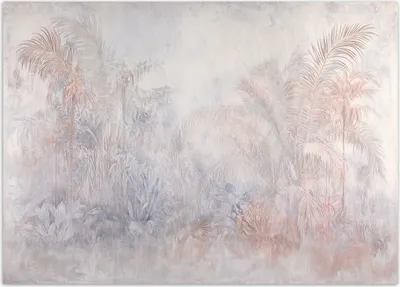 Produktbild von Vlies fototapete Natur im Nebel 450x315 cm Feeby Rosa inkl. Kleber einfache Montage