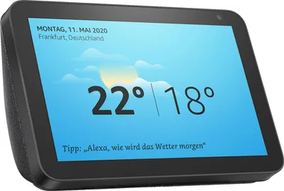 Produktbild von Amazon Echo Show 8 schwarz Smart Home Hub mit Bildschirm