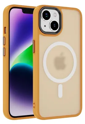Produktbild von Handyhülle Magsafe für Apple iPhone 14 Plus Handyhülle Bumper Case Magnet Cover – Farbe: Gelb