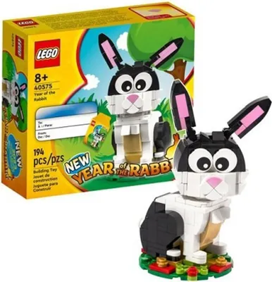 Image de LEGO Iconic L'année du lapin, kit de construction, à partir de 8 ans, plastique, 194 pièces, 170 g