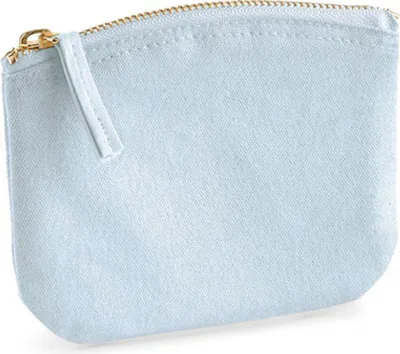 Produktbild von Westford Mill W825 | EarthAware Organic Spring Purse / 14,5 x 11 cm - Farbe: Pastel Blue - Größe: 14,5 x 11 cm