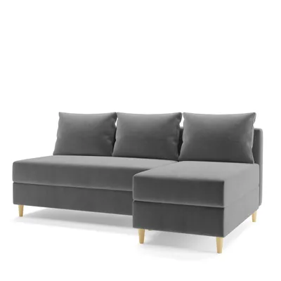 Produktbild von AX LIVING Ecksofa Klein Modern Farring 204 cm in Grau – Komfort & Stil