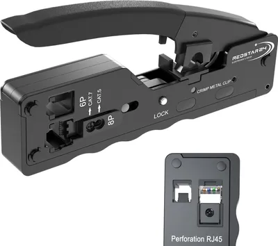 Produktbild von Crimpzange CAT7 Pass Trough Modular