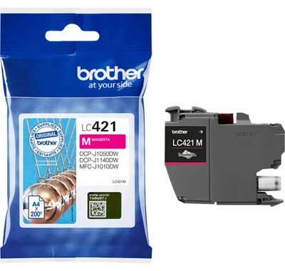 Zdjęcie produktu dla Brother LC421M, Purpurowy, 1 szt., 200 stron(y), Jednopak