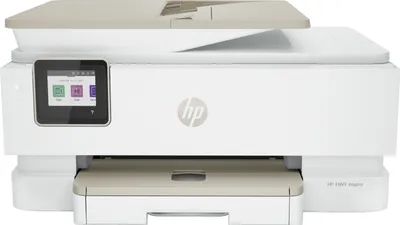 Zdjęcie produktu dla HP ENVY Inspire 7920e Bezprzewodowe All-in-One W kolorze Drukarka, Instant Ink; Kopiarka, skaner, Termiczny druk atramentowy, Drukowanie w kolorze, 4800 x 1200 DPI, A4, Bezpośrednie drukowanie, Beżowy