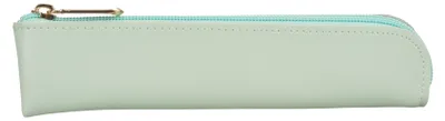 Image de Étui à stylos couleur menthe avec fermeture à glissière