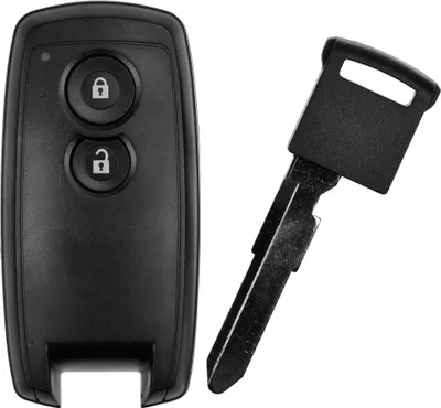 Produktbild von Auto Funk Schlüssel Smartkey Fernbedienung 1x Gehäuse 2 Tasten + 1x Notschlüssel Rohling kompatibel mit Suzuki SX4 Swift III Grand Vitara