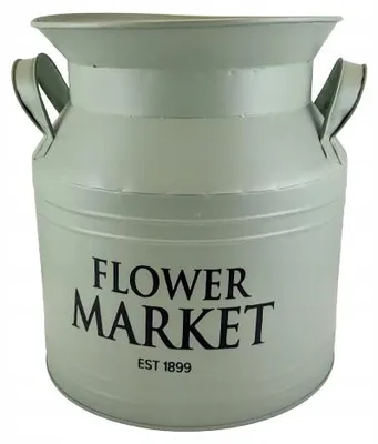 Produktbild von Dakls Metall-Blumentopf Blasenform Grün Dekoration