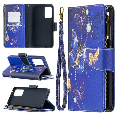 Image de Coque König Design compatible avec le Samsung Galaxy A52 4G / 5G / A52s - Coque de téléphone en similicuir - Violet