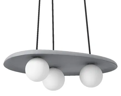 Produktbild von Pendelleuchte G9 H: max. 150 cm 3-flammig Kugel Schirm Modern Hängeleuchte