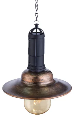 Produktbild von LED Solar Hängeleuchte Metall dunkel, Glas, H 50 cm