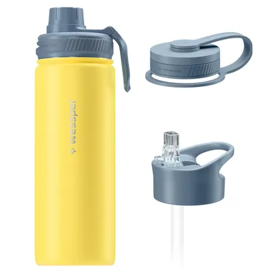 Obrázek produktu pro Termoska Wessper B3 THERMOSTEEL 0,5 l, žlutá, se 3 uzávěry