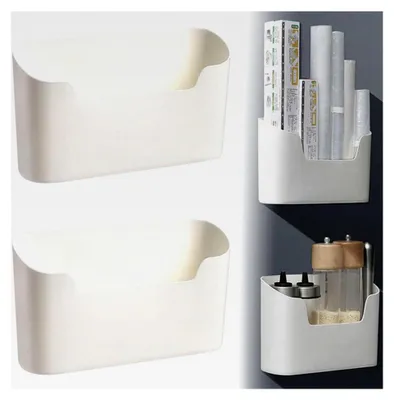 Produktbild von Organizer für Schranktüren, 2 Stück Türorganizer für Küche, Aufbewahrung im Küchenschrank, Badezimmer und Kühlschrank (Weiß)