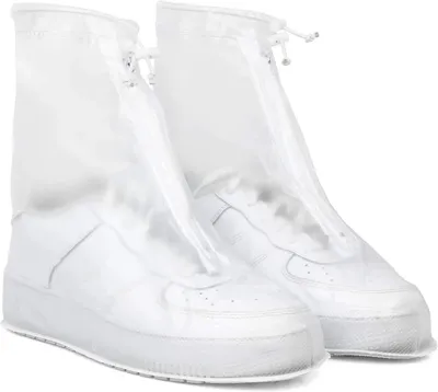 Immagine prodotto di Copriscarpe impermeabili, taglia 42-43, riutilizzabili, protezione da pioggia e neve