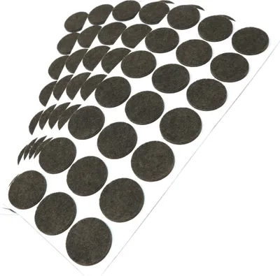 Produktbild von Adsamm® | 105 x selbstklebende Filzgleiter / Braun / Ø 30 mm / rund / Möbelgleiter aus Filz mit 3.5 mm Stärke