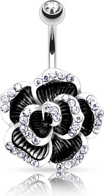 Produktbild von Bauchnabelpiercing Piercing Blume Blüte Rose Nabelpiercing Bananabell